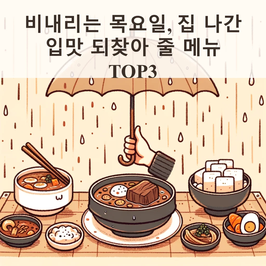 비내리는 목요일, 집 나간 입맛 되찾아 줄 메뉴 TOP3 Thumbnail